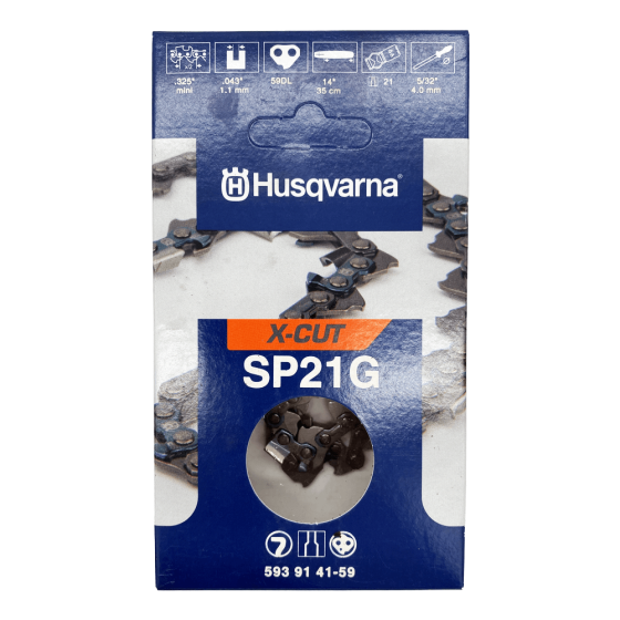 Husqvarna Set Di Lime X-CUT SP21G .325 Mini – Kit Completo Per Affilatura Catena, Nero