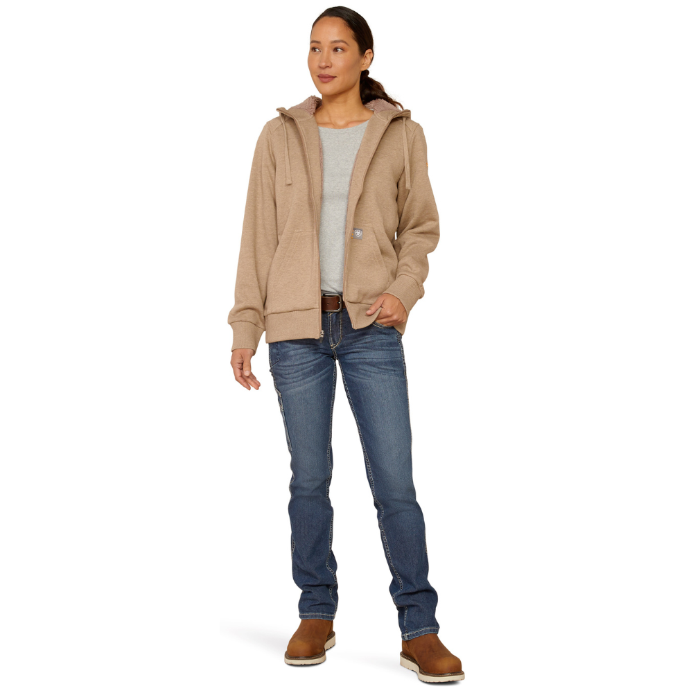 ARIAT Rebar All-Weather Full Zip Hoodie - Womens - Charcoal Heather – A