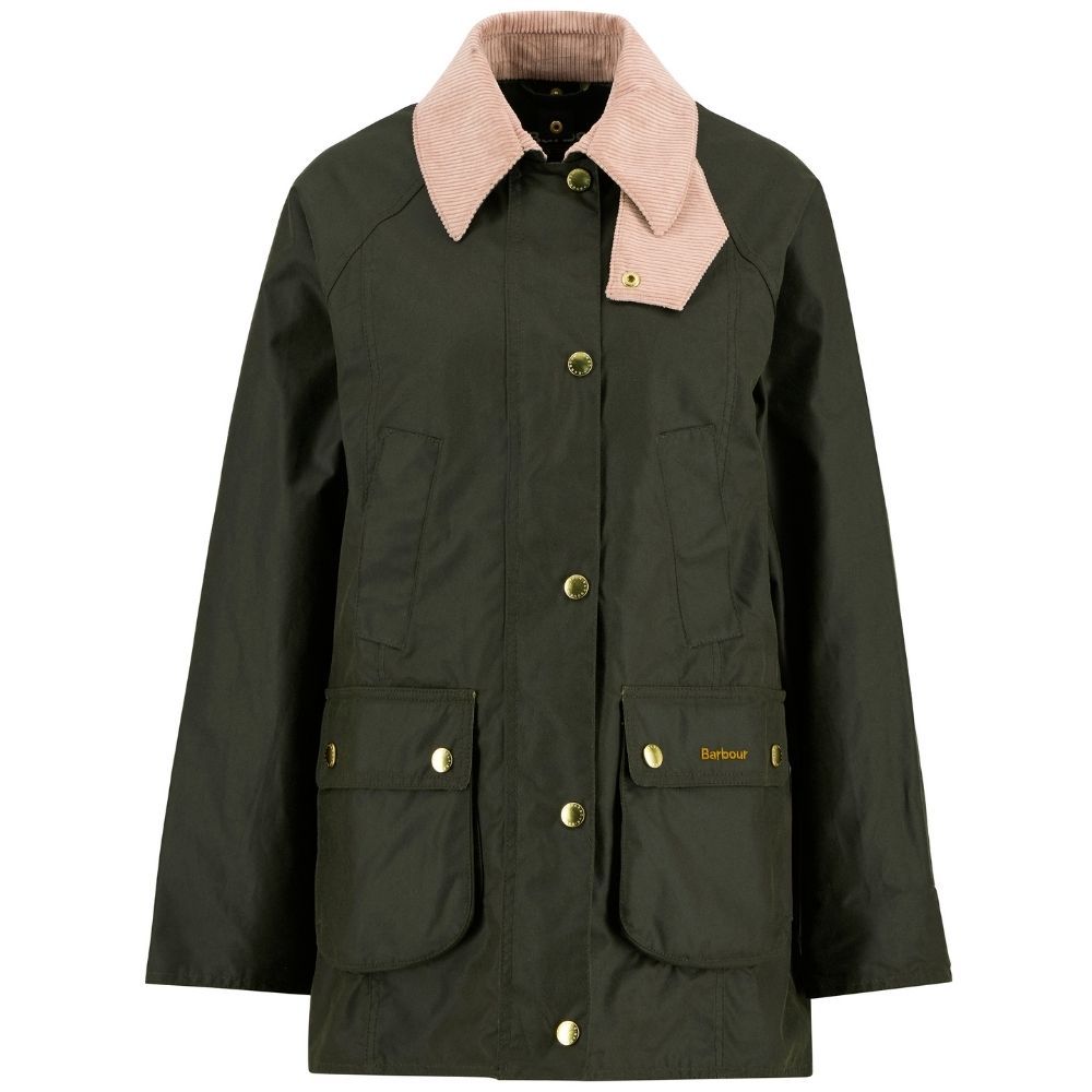 Barbour Modern Beadnell Wax Jacket Archive Olive/Ancient/Gardenia