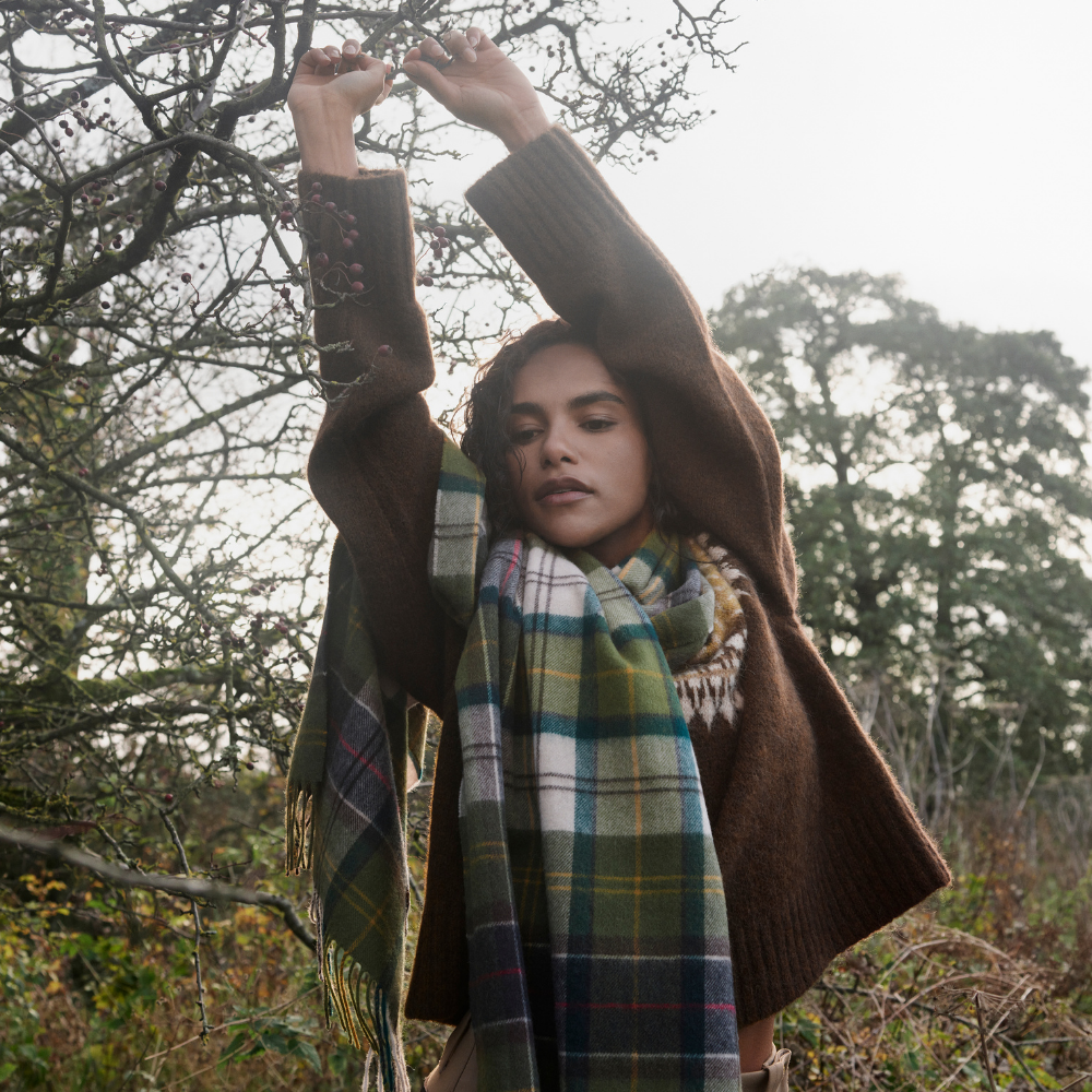 Barbour Hailestartan Scarf Ancient Tartan