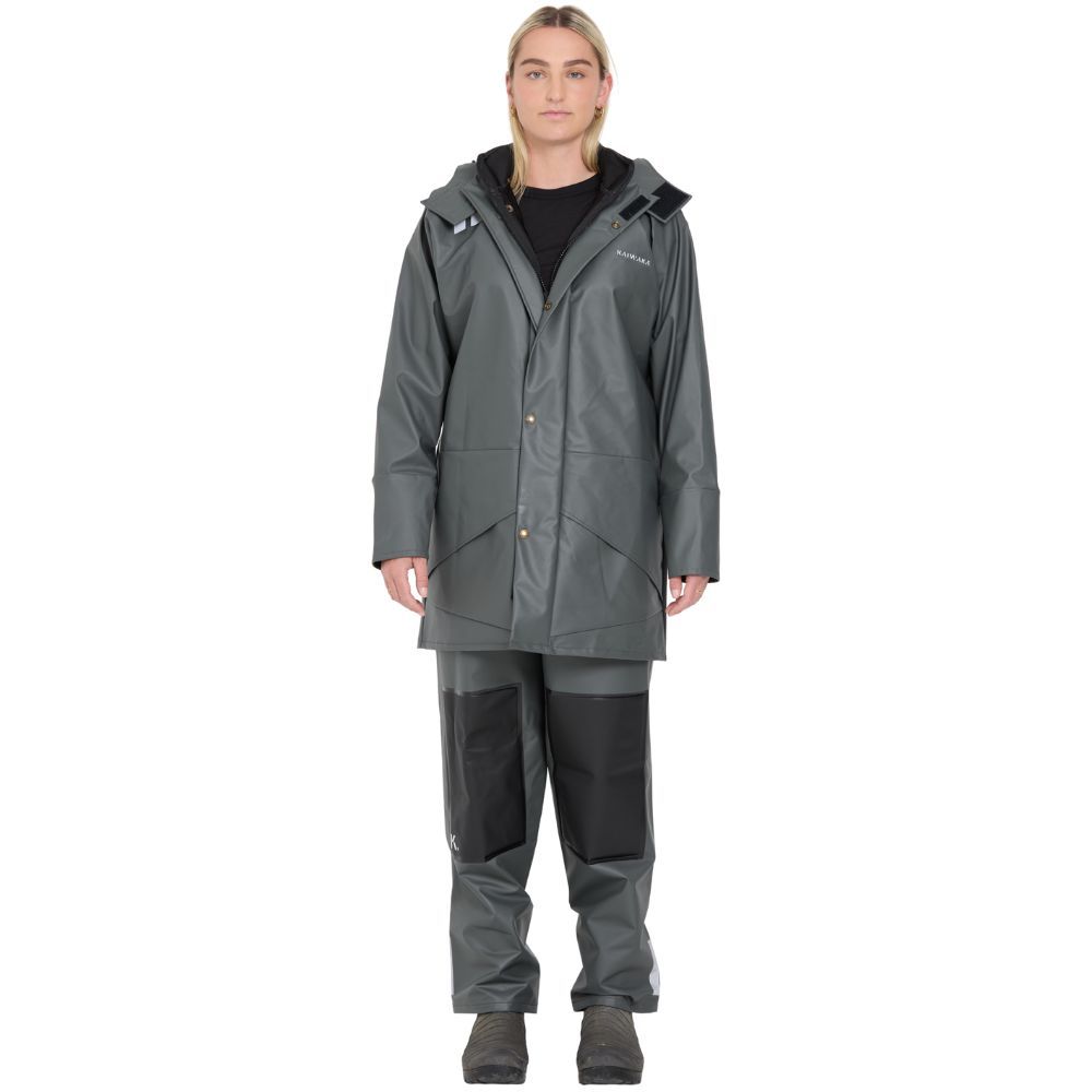 【GRAY】DRAWSTRING RAGLAN PARKA Tech Parka Raglan / 7768 - Darkgrey – Revolution.eu