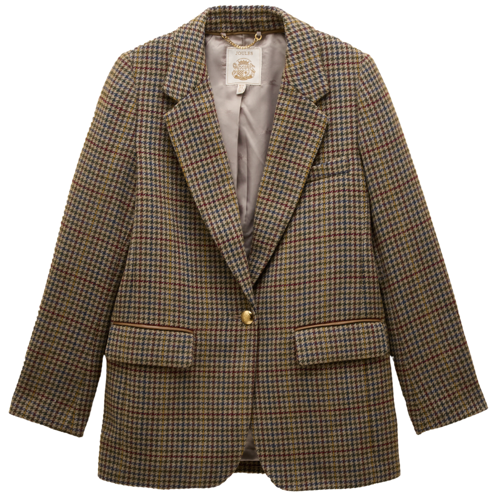 Veste blazer Joules taille 12 laine tweed marine campagne