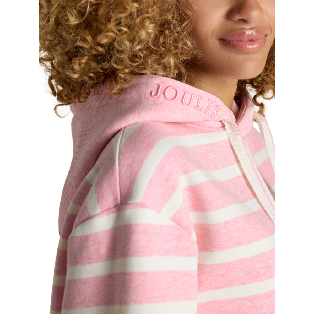 Sweat Capuche Joules Femme Rose Zip Intégral - Taille 14 - Occasion Bon État