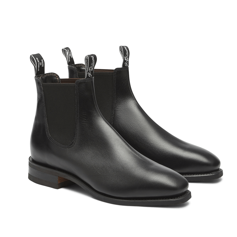 RM Williams Mens Comfort Craftsman Chelsea Boots Black