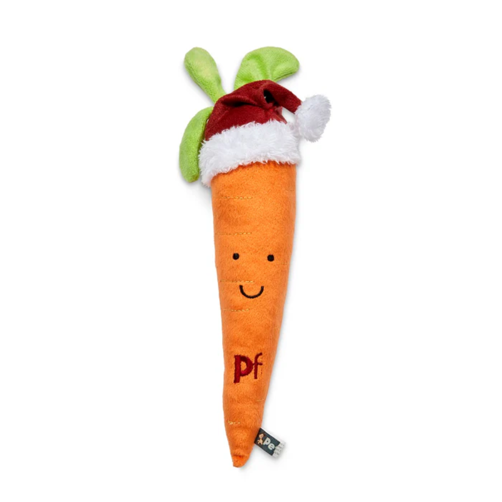 Petface Carter Carrot Plush Christmas Dog Toy