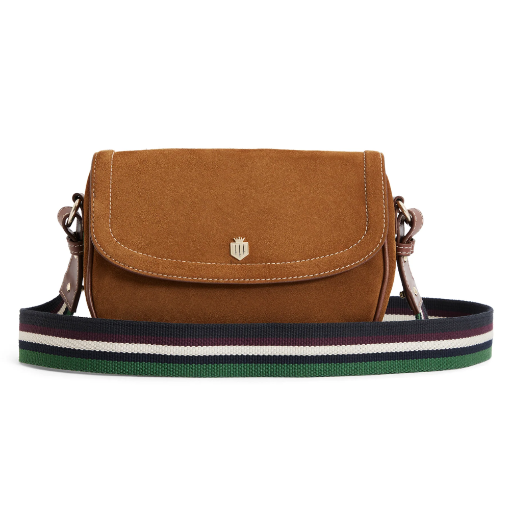 Fairfax Favor Boston Cross-Body Suede Bag |Chelford Farm Supplies