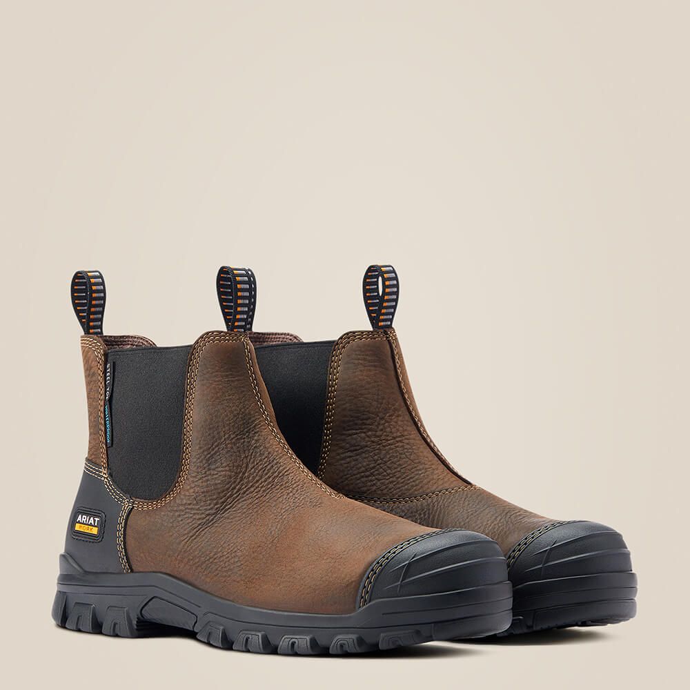 Ariat Treadfast Chelsea Waterproof Steel Toe Work Boots